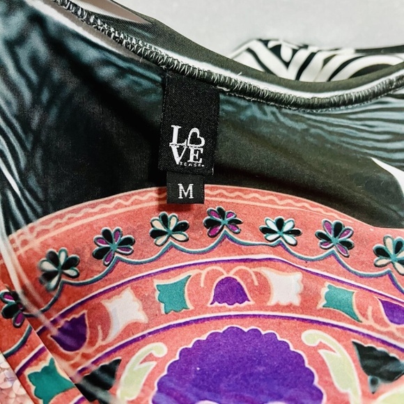 Love Tease Stunning Sequin Tank Tap Women's Medium Tattoo pattern EUC - Picture 5 of 7